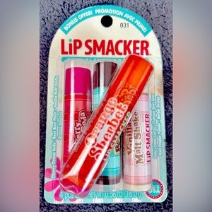 BONNE BELL lip smacker soda shoppe trio with bonus Orange Sherbet!!! BNIP